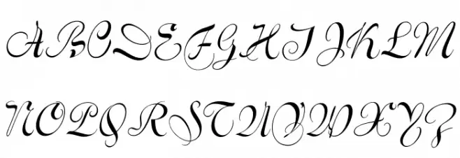 VarianteInitials फ़ॉन्ट अपरकेस