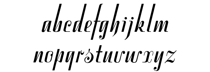 VarianteInitials Font LOWERCASE