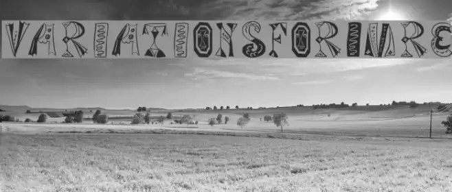 VariationsForImre Font examples
