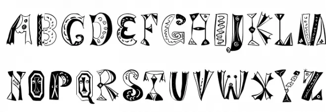 VariationsForImre Schriftart Kleinbuchstaben