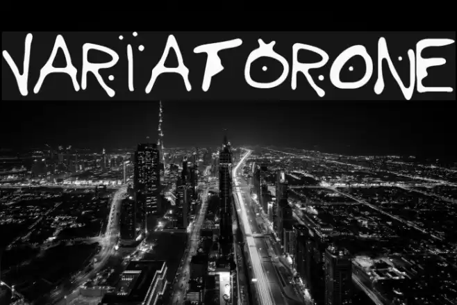 VariatorOne Schriftart examples