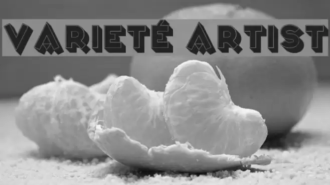 Varieté Artist Font examples