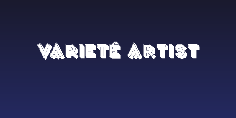 Varieté Artist Social Header