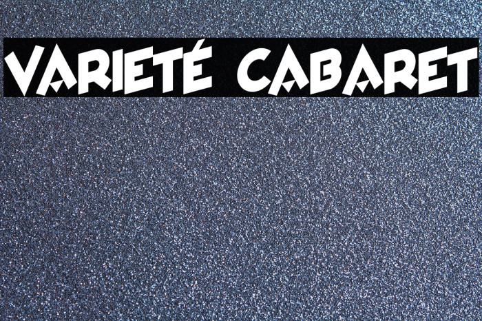 Varieté Cabaret Font examples