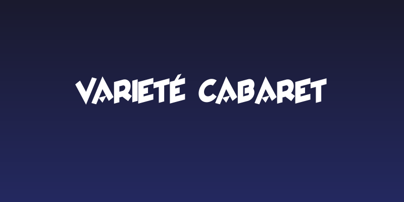 Varieté Cabaret Social Header