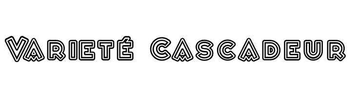 Varieté Cascadeur  フリーフォントのダウンロード