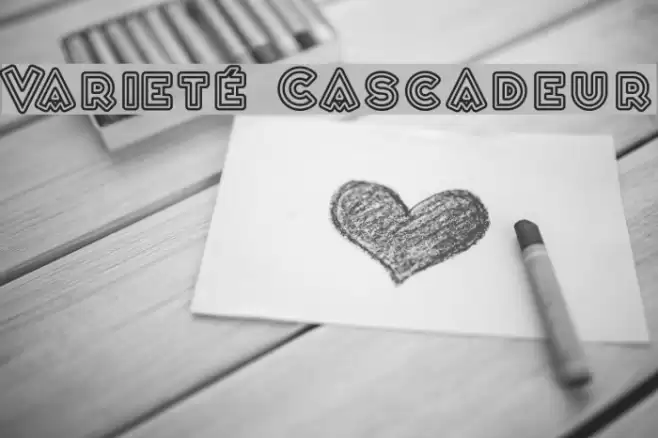 Varieté Cascadeur Font examples
