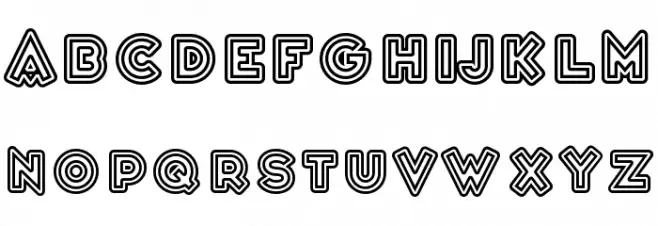 Varieté Cascadeur Schriftart Kleinbuchstaben