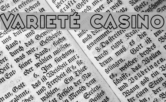 Varieté Casino Font examples