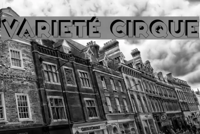 Varieté Cirque Font examples