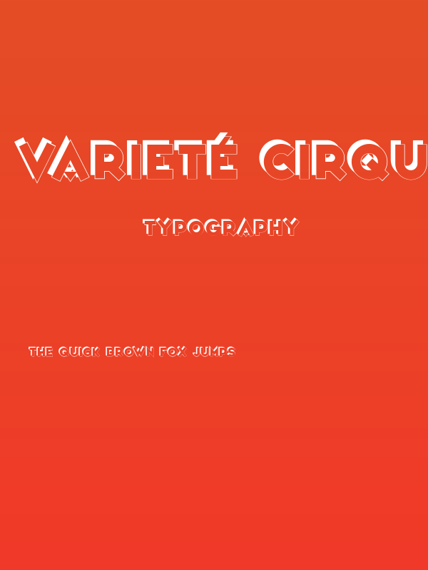 Varieté Cirque Poster
