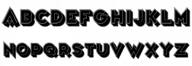 Varieté Folies フォント 大文字