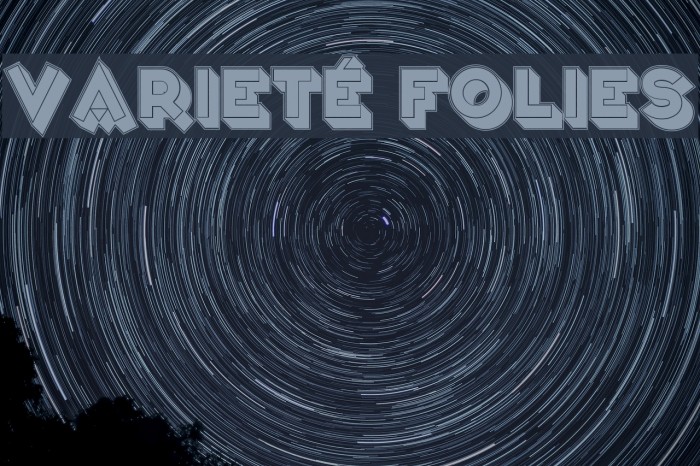 Varieté Folies Font examples