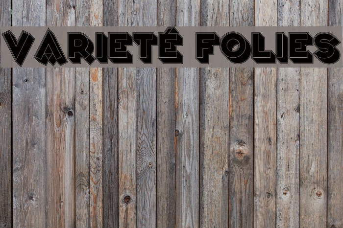 Varieté Folies Font examples