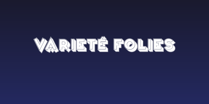 Varieté Folies Social Header