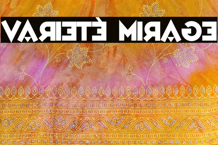 Varieté Mirage Font examples