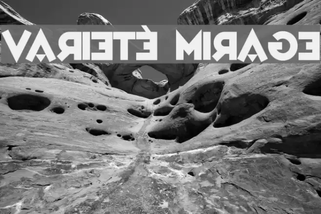 Varieté Mirage Font examples