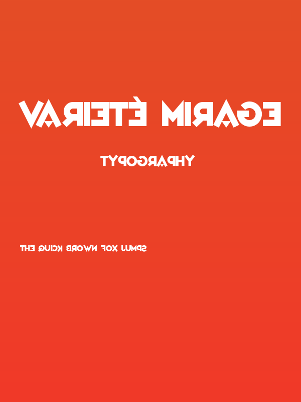 Varieté Mirage Poster