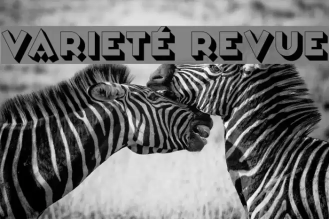 Varieté Revue Font examples