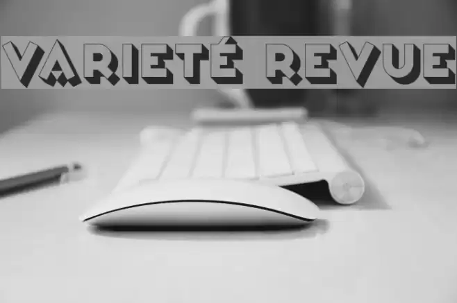 Varieté Revue Font examples