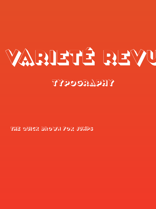 Varieté Revue Poster