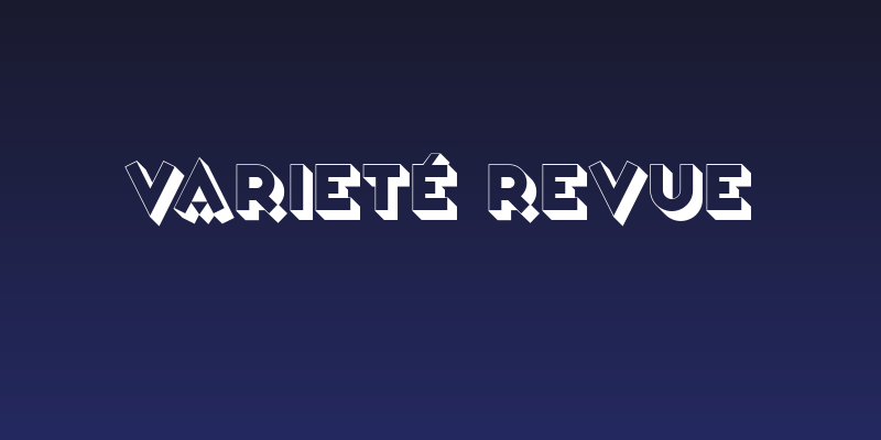 Varieté Revue Social Header