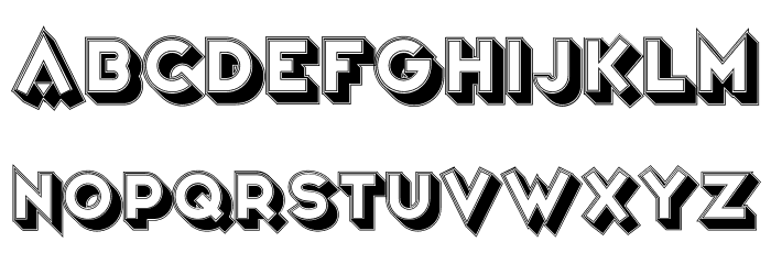 Varieté Theatre Font LOWERCASE