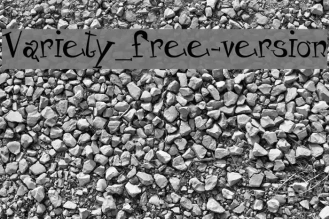 Variety_free-version Font examples