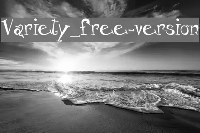 Variety_free-version Font examples