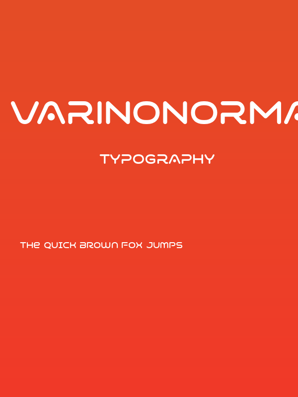 VarinoNormal-Regular Poster
