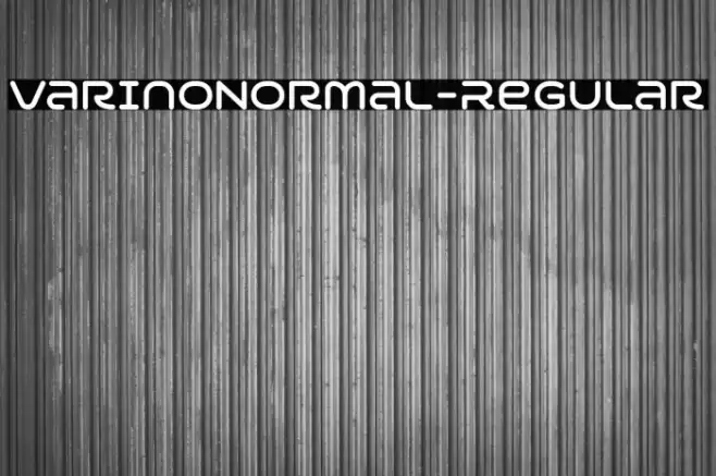 VarinoNormal-Regular Font examples