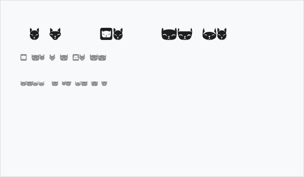 Various Cats Regular Business Card