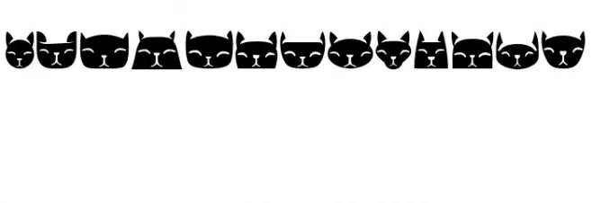 Various Cats Regular Caratteri MINUSCOLO