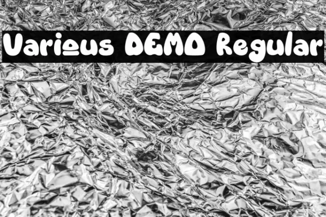 Various DEMO Regular Font examples