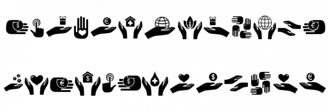 Various Hands Regular Polices AUTRES CHARS