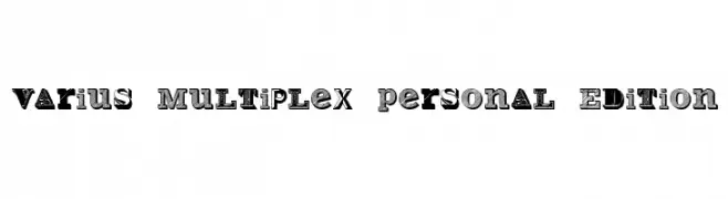 Varius Multiplex Personal Edition  Frei Schriftart Herunterladen
