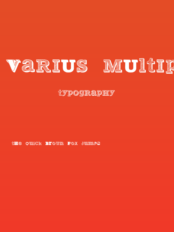 Varius Multiplex Personal Edition Poster