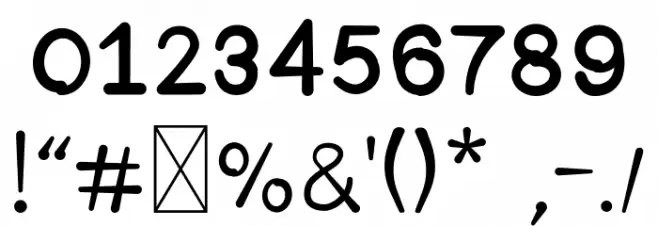 VariusFontBold Font OTHER CHARS