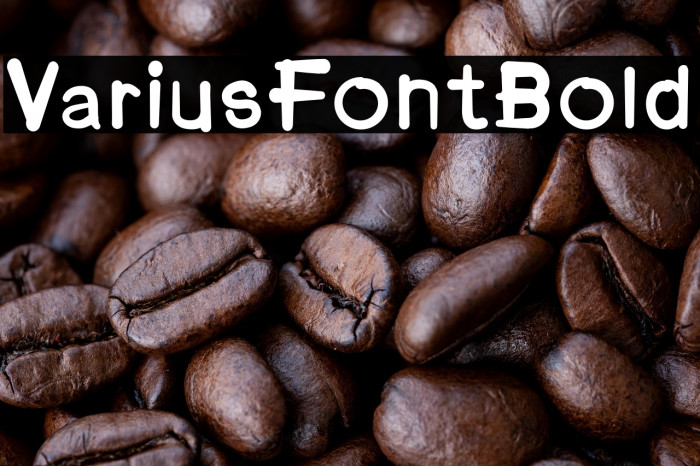 VariusFontBold Example 1