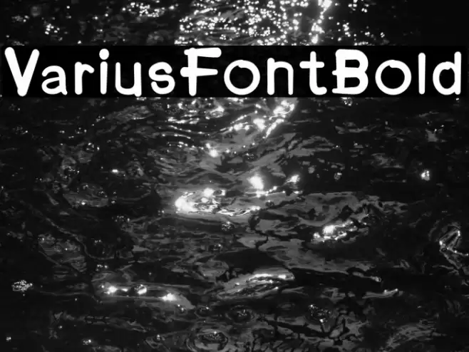 VariusFontBold Font examples