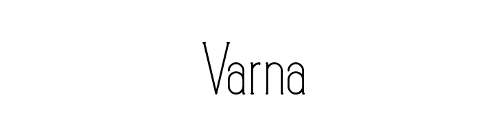 Varna  フリーフォントのダウンロード