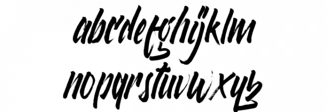 Varokah Schriftart Kleinbuchstaben