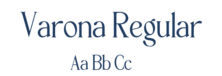 Varona Regular Font Preview