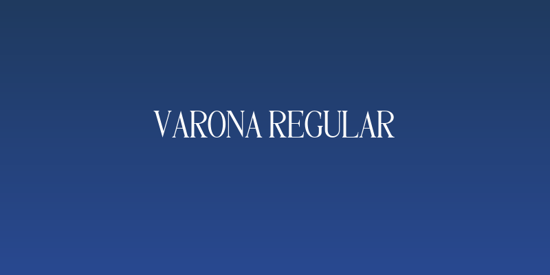 Varona Regular Social Header