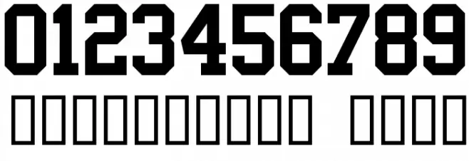 Varsity Block A Font OTHER CHARS