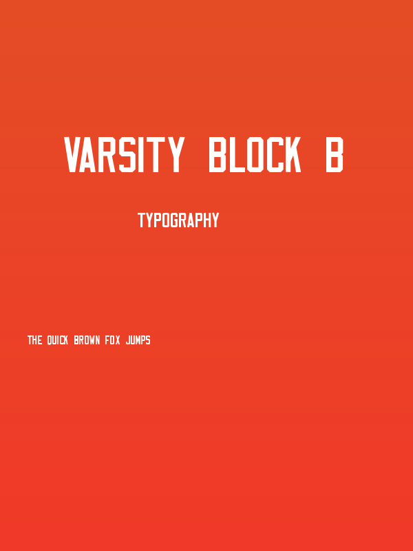Varsity Block B Poster