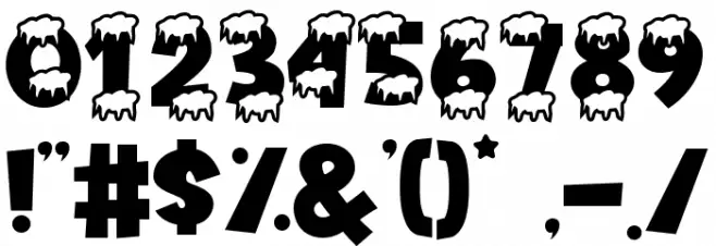 Varsity Christmas フォント その他の文字