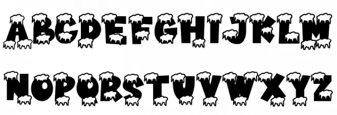 Varsity Christmas フォント 大文字