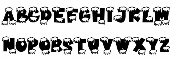 Varsity Christmas フォント 小文字