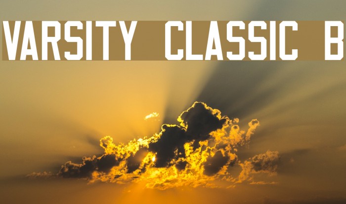 Varsity Classic B Font examples